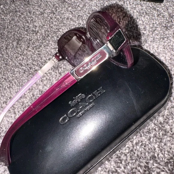 Coach Women's Sunglasses in Rich Purple - Picture 5 of 11